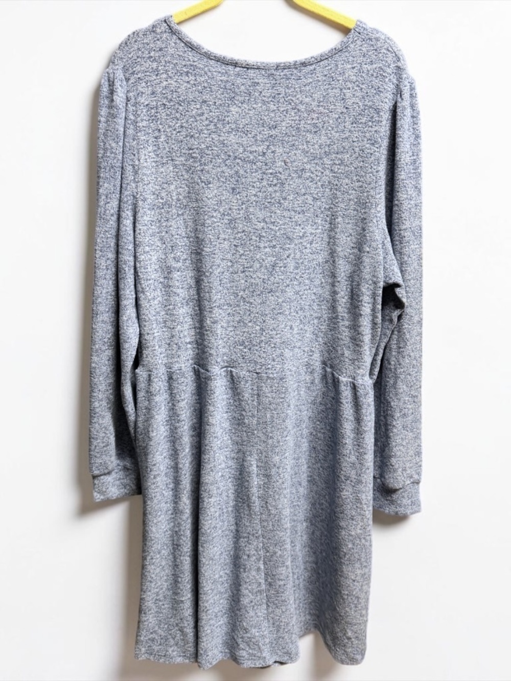 NWT Fantaslook Gray Sweater Dress XL Square Neck Long Sleeve Pockets - Picture 4 of 15